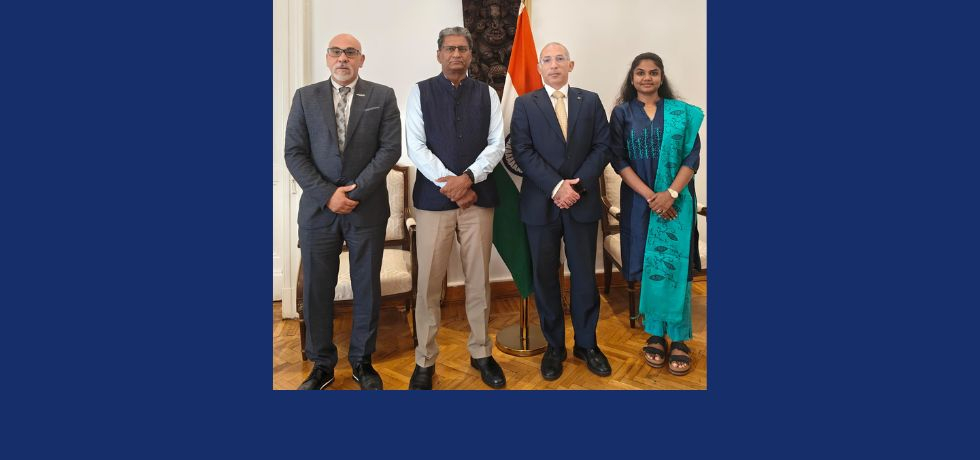 Ambasador met Eng. Amr el-Batrick, CEO of Orascom Industrial, to discuss prospects for enhancing Indian manufacturing presence in Egypt( August 24, 2025)